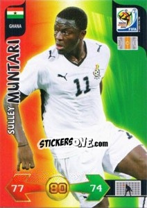 Sticker Sulley Muntari - FIFA World Cup South Africa 2010. Adrenalyn XL (UK edition) n. 172 - Panini