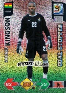 Sticker Richard Kingson - FIFA World Cup South Africa 2010. Adrenalyn XL (UK edition) n. 177 - Panini