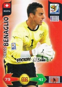 Sticker Diego Benaglio - FIFA World Cup South Africa 2010. Adrenalyn XL (UK edition) n. 188 - Panini