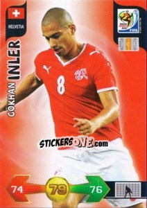 Sticker Gökhan Inler - FIFA World Cup South Africa 2010. Adrenalyn XL (UK edition) n. 191 - Panini