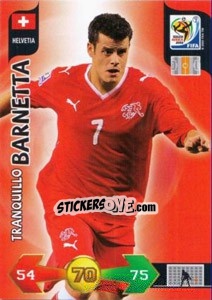 Sticker Tranquillo Barnetta - FIFA World Cup South Africa 2010. Adrenalyn XL (UK edition) n. 192 - Panini