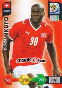 Sticker Blaise Nkufo - FIFA World Cup South Africa 2010. Adrenalyn XL (UK edition) - Panini