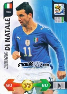 Cromo Antonio Di Natale - FIFA World Cup South Africa 2010. Adrenalyn XL (UK edition) - Panini