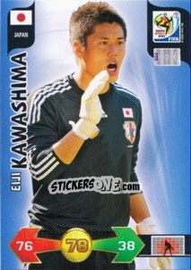 Sticker Eiji Kawashima - FIFA World Cup South Africa 2010. Adrenalyn XL (UK edition) n. 225 - Panini
