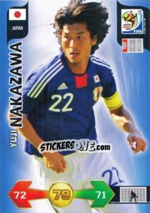 Sticker Yuji Nakazawa - FIFA World Cup South Africa 2010. Adrenalyn XL (UK edition) n. 229 - Panini