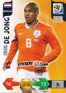 Sticker Nigel de Jong - FIFA World Cup South Africa 2010. Adrenalyn XL (UK edition) n. 245 - Panini