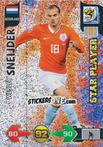 Figurina Wesley Sneijder - FIFA World Cup South Africa 2010. Adrenalyn XL (UK edition) - Panini