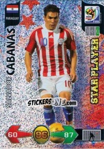 Cromo Salvador Cabanas - FIFA World Cup South Africa 2010. Adrenalyn XL (UK edition) - Panini