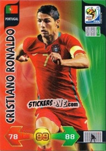 Sticker Cristiano Ronaldo - FIFA World Cup South Africa 2010. Adrenalyn XL (UK edition) n. 282 - Panini