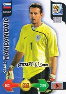 Sticker Samir Handanovic - FIFA World Cup South Africa 2010. Adrenalyn XL (UK edition) n. 291 - Panini