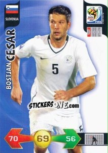 Cromo Bostjan Cesar - FIFA World Cup South Africa 2010. Adrenalyn XL (UK edition) - Panini