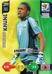 Figurina Itumeleng Khune - FIFA World Cup South Africa 2010. Adrenalyn XL (UK edition) - Panini