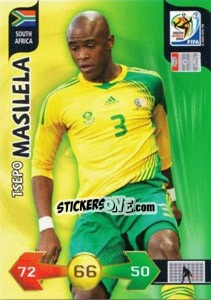 Sticker Tsepo Masilela - FIFA World Cup South Africa 2010. Adrenalyn XL (UK edition) - Panini