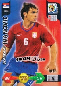 Figurina Branislav Ivanovic - FIFA World Cup South Africa 2010. Adrenalyn XL (UK edition) - Panini