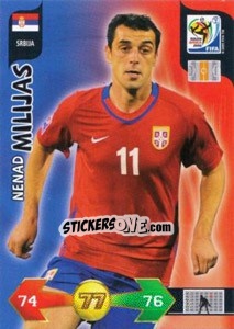 Cromo Nenad Milijas - FIFA World Cup South Africa 2010. Adrenalyn XL (UK edition) - Panini