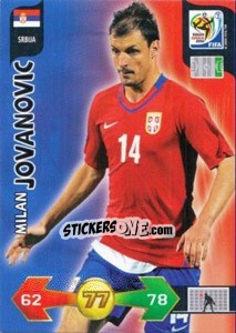 Figurina Milan Jovanovic - FIFA World Cup South Africa 2010. Adrenalyn XL (UK edition) - Panini