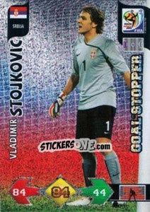 Sticker Vladimir Stojkovic - FIFA World Cup South Africa 2010. Adrenalyn XL (UK edition) n. 328 - Panini