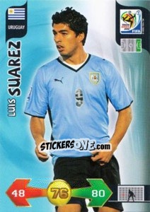 Sticker Luis Suarez - FIFA World Cup South Africa 2010. Adrenalyn XL (UK edition) n. 333 - Panini