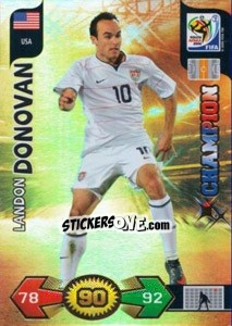 Sticker Landon Donovan - FIFA World Cup South Africa 2010. Adrenalyn XL (UK edition) - Panini