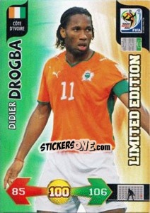 Figurina Didier Drogba - FIFA World Cup South Africa 2010. Adrenalyn XL (UK edition) - Panini