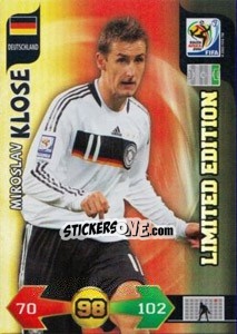 Cromo Miroslav Klose - FIFA World Cup South Africa 2010. Adrenalyn XL (UK edition) - Panini