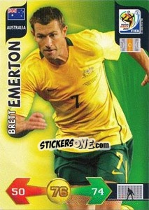 Figurina Brett Emerton - FIFA World Cup South Africa 2010. Adrenalyn XL (UK edition) - Panini