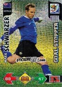 Sticker Mark Schwarzer - FIFA World Cup South Africa 2010. Adrenalyn XL (UK edition) - Panini