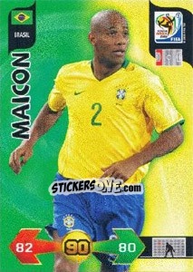 Sticker Maicon - FIFA World Cup South Africa 2010. Adrenalyn XL (UK edition) n. 32 - Panini