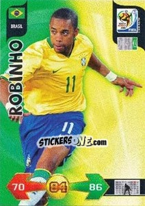 Sticker Robinho - FIFA World Cup South Africa 2010. Adrenalyn XL (UK edition) - Panini