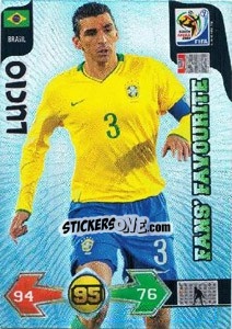 Cromo Lucio - FIFA World Cup South Africa 2010. Adrenalyn XL (UK edition) - Panini