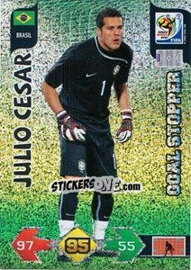 Sticker Julio Cesar - FIFA World Cup South Africa 2010. Adrenalyn XL (UK edition) - Panini