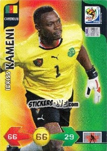 Sticker Idriss Kameni - FIFA World Cup South Africa 2010. Adrenalyn XL (UK edition) n. 51 - Panini