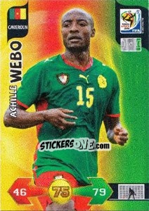 Sticker Achille Webo - FIFA World Cup South Africa 2010. Adrenalyn XL (UK edition) - Panini