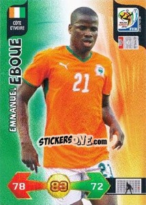 Sticker Emmanuel Eboue - FIFA World Cup South Africa 2010. Adrenalyn XL (UK edition) - Panini