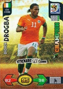 Sticker Didier Drogba - FIFA World Cup South Africa 2010. Adrenalyn XL (UK edition) - Panini