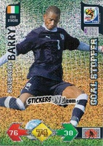 Sticker Boubacar Barry - FIFA World Cup South Africa 2010. Adrenalyn XL (UK edition) n. 72 - Panini