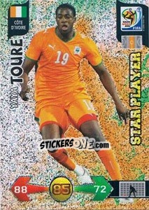 Figurina Yaya Toure - FIFA World Cup South Africa 2010. Adrenalyn XL (UK edition) - Panini