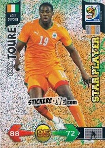 Sticker Yaya Toure - FIFA World Cup South Africa 2010. Adrenalyn XL (UK edition) n. 73 - Panini