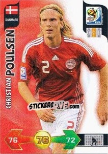 Figurina Christian Poulsen - FIFA World Cup South Africa 2010. Adrenalyn XL (UK edition) - Panini