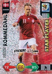 Figurina Dennis Rommedahl - FIFA World Cup South Africa 2010. Adrenalyn XL (UK edition) - Panini