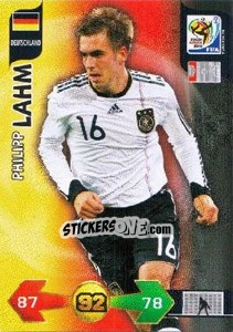 Sticker Philipp Lahm - FIFA World Cup South Africa 2010. Adrenalyn XL (UK edition) n. 87 - Panini