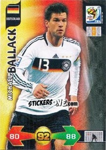 Cromo Michael Ballack - FIFA World Cup South Africa 2010. Adrenalyn XL (UK edition) - Panini