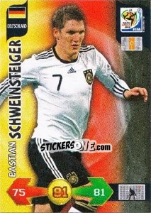 Sticker Bastian Schweinsteiger - FIFA World Cup South Africa 2010. Adrenalyn XL (UK edition) n. 92 - Panini