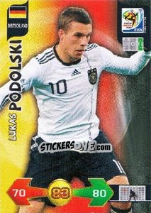 Cromo Lukas Podolski - FIFA World Cup South Africa 2010. Adrenalyn XL (UK edition) - Panini