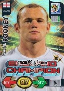 Sticker Wayne Rooney - FIFA World Cup South Africa 2010. Adrenalyn XL (UK edition) n. 125 - Panini