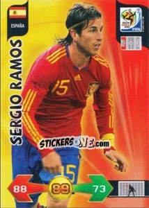 Sticker Sergio Ramos - FIFA World Cup South Africa 2010. Adrenalyn XL (UK edition) n. 131 - Panini