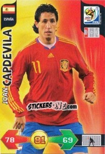 Sticker Joan Capdevila - FIFA World Cup South Africa 2010. Adrenalyn XL (UK edition) - Panini