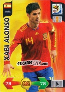 Sticker Xabi Alonso - FIFA World Cup South Africa 2010. Adrenalyn XL (UK edition) n. 138 - Panini