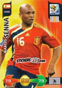 Cromo Marcos Senna - FIFA World Cup South Africa 2010. Adrenalyn XL (UK edition) - Panini