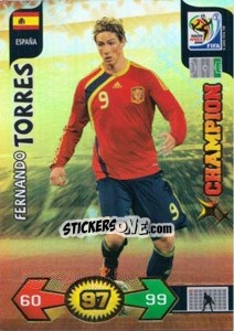 Sticker Fernando Torres - FIFA World Cup South Africa 2010. Adrenalyn XL (UK edition) n. 145 - Panini